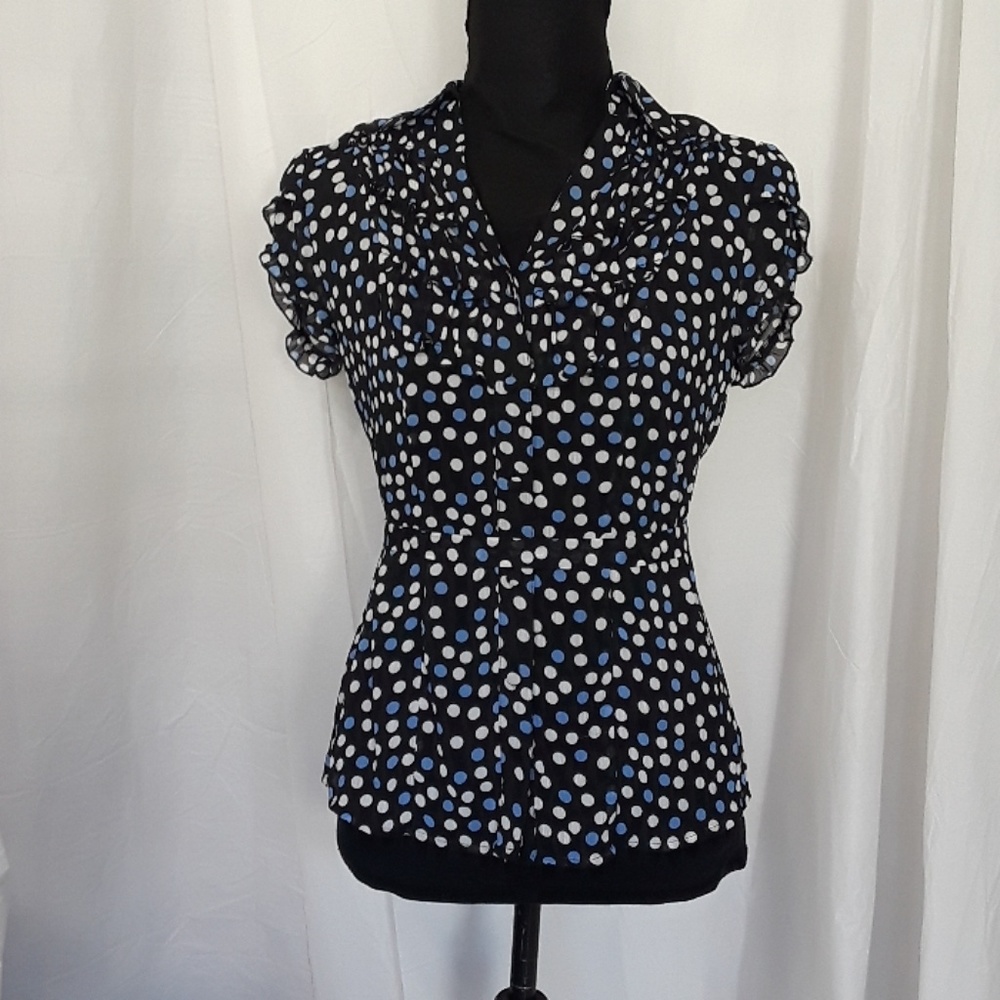 STYLE & CO Ruffled Button Down Blouse